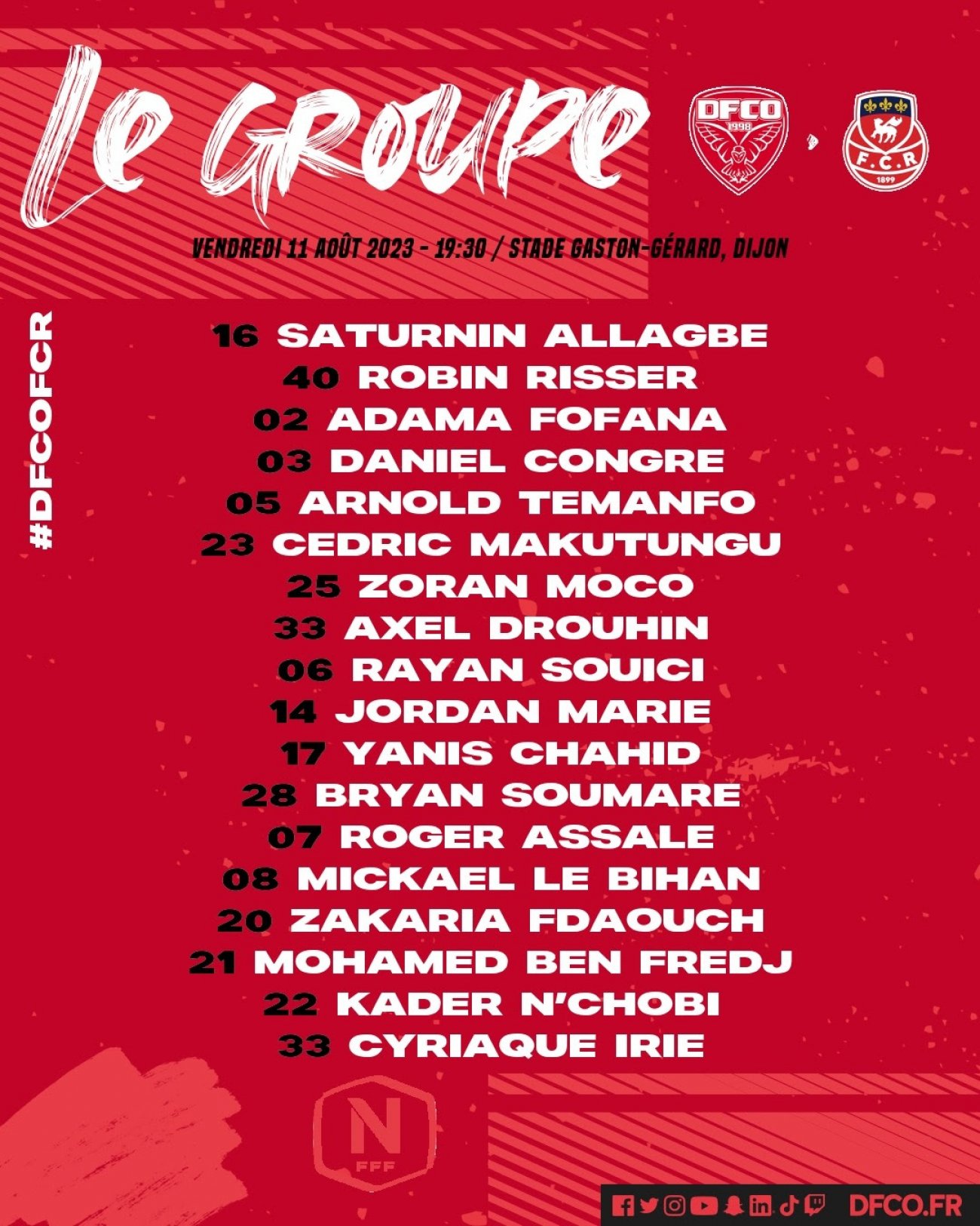 Football Dfco Le Groupe Dijonnais Pour Dfco Fc Rouen Infos Dijon