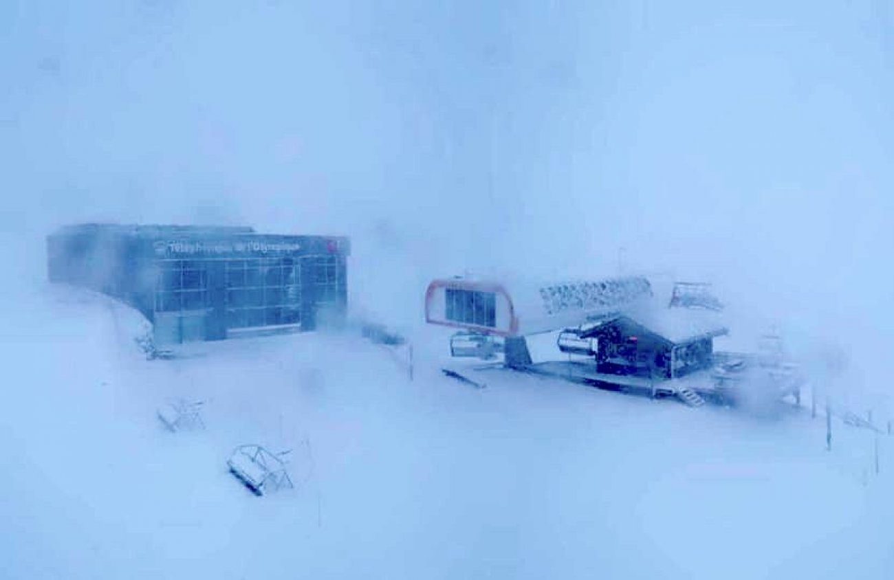 3 jours après la canicule, la neige a fait son retour à Chamonix