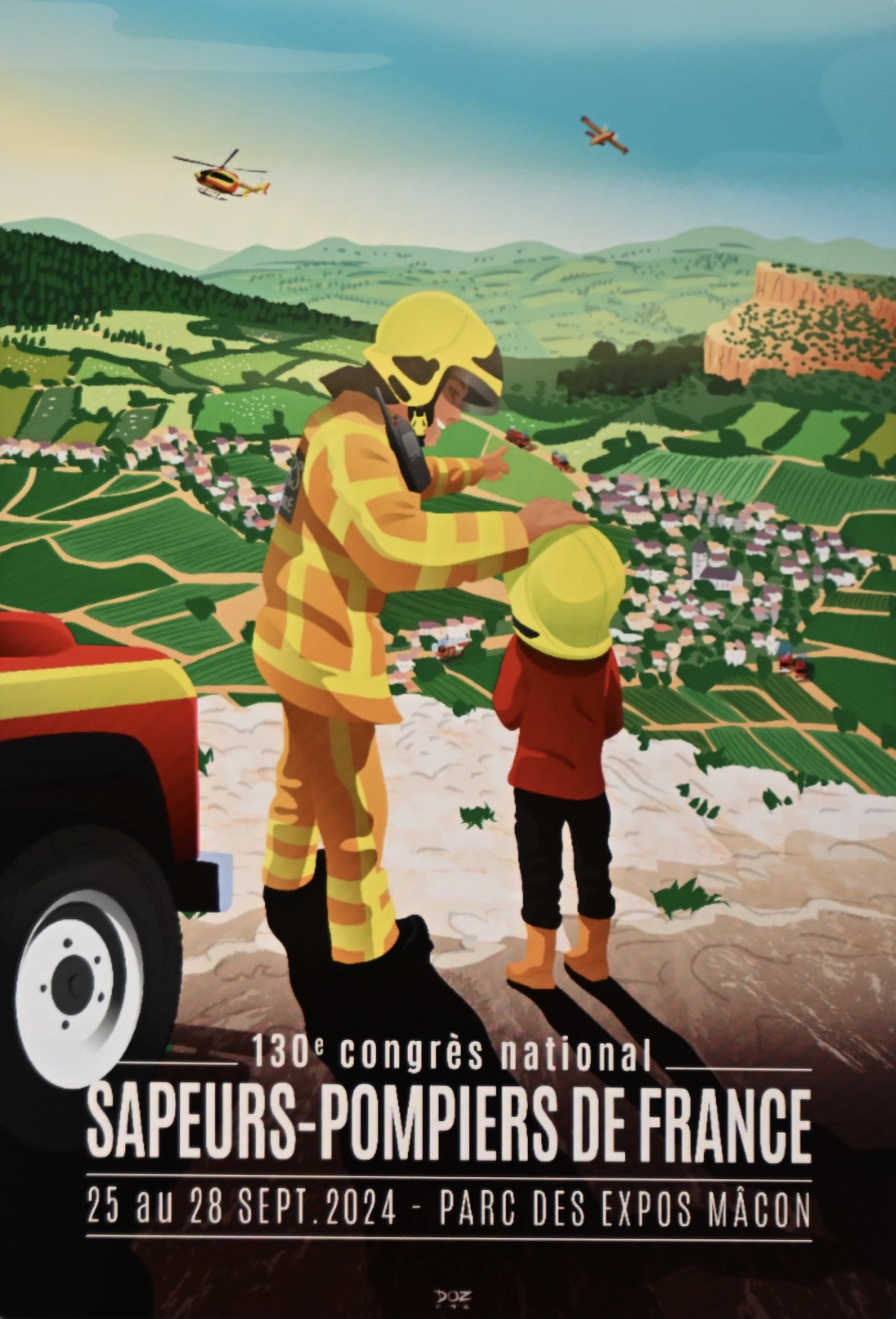 SAONE ET LOIRE Et voici l’affiche du 130ème congrès des sapeurs