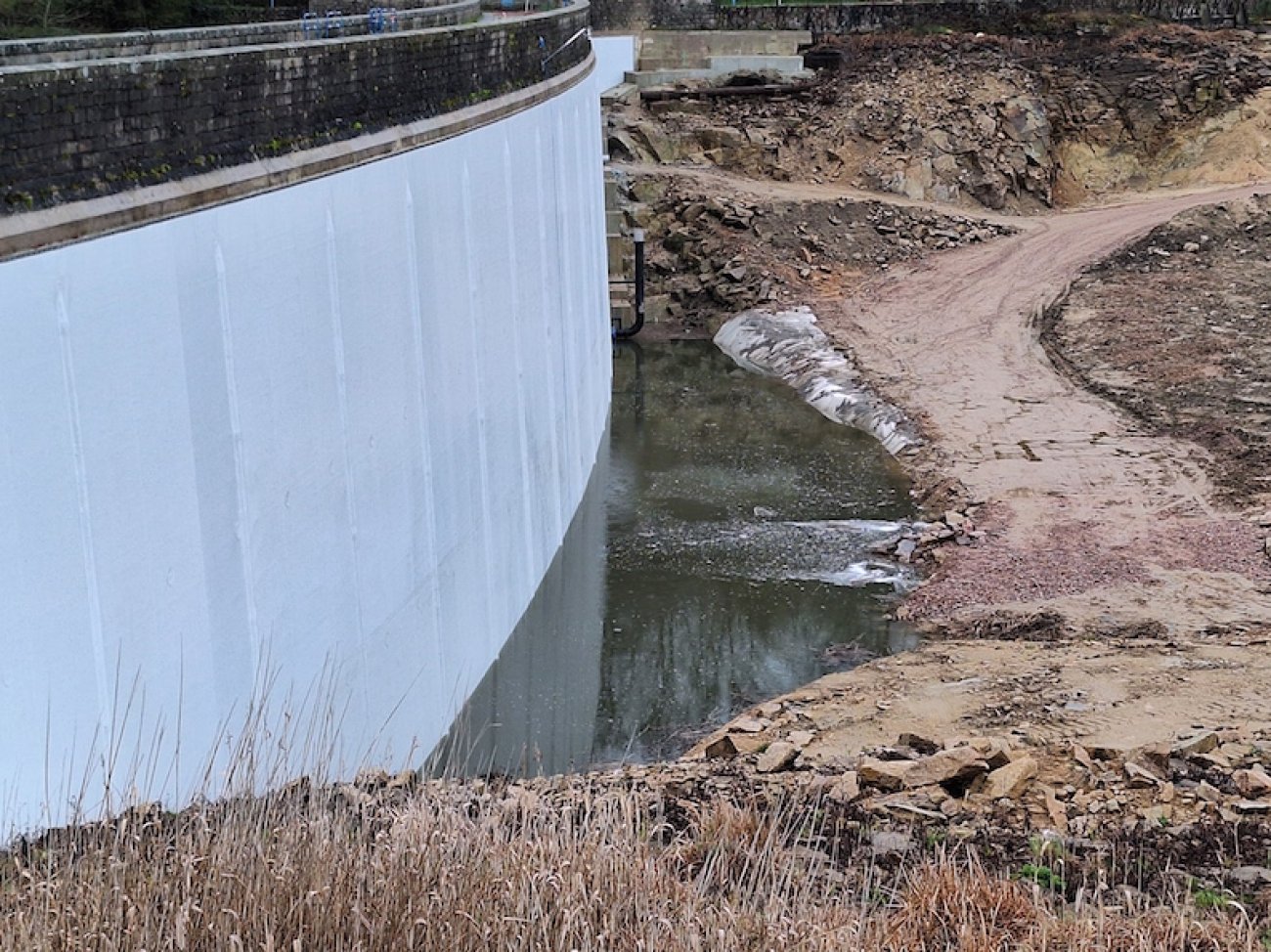 Barrage de StSernin du Bois C’est bien parti pour la remise en eau