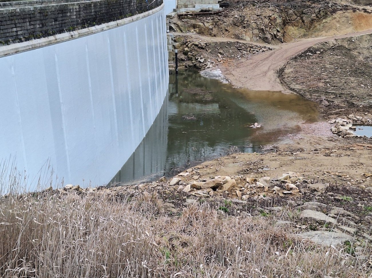 Barrage de StSernin du Bois C’est bien parti pour la remise en eau