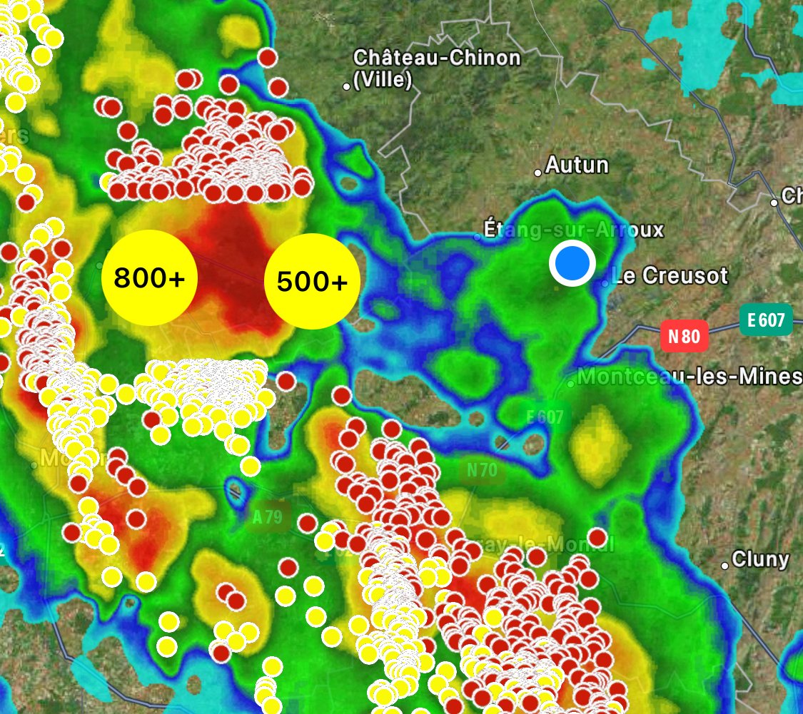 Alerte orange : Cette fois les orages sont sur la Bourgogne