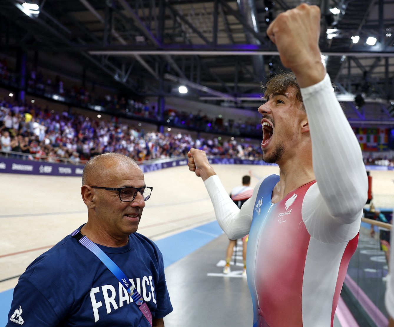 Jeux Paralympiques cyclisme sur piste Lor pour Alexandre Léauté en