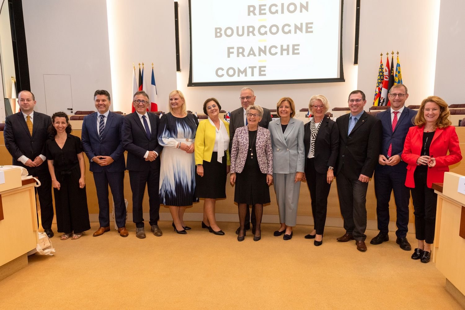 Burgundia-Franche-Comté: Region świętuje dwudziestą rocznicę Porozumienia Czterostronnego ze swoimi europejskimi partnerami