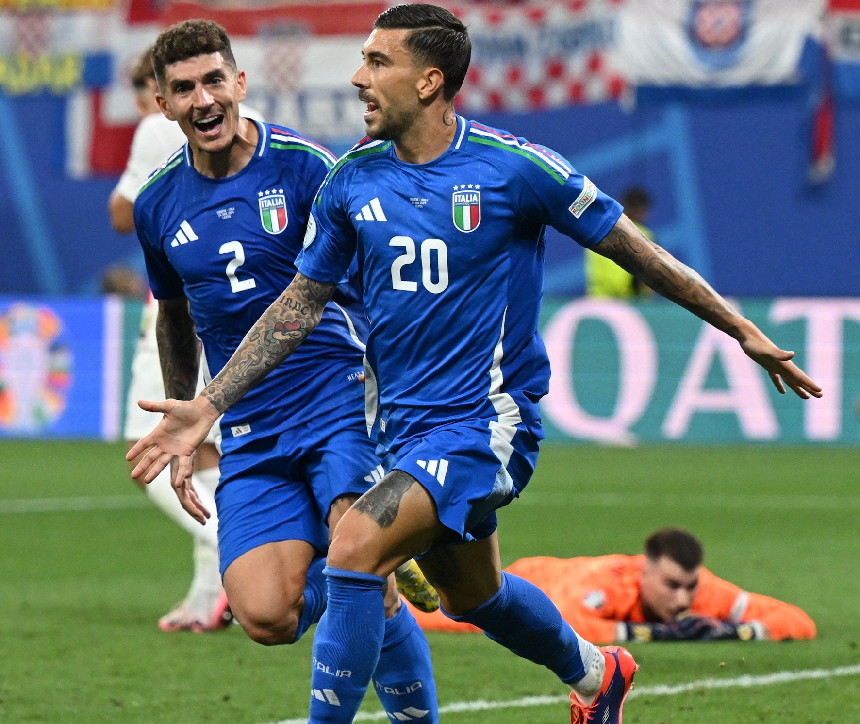 Calcio (Euro 2024): l'Italia raggiunge la Croazia al 98' e si qualifica alla fase finale 1/8
